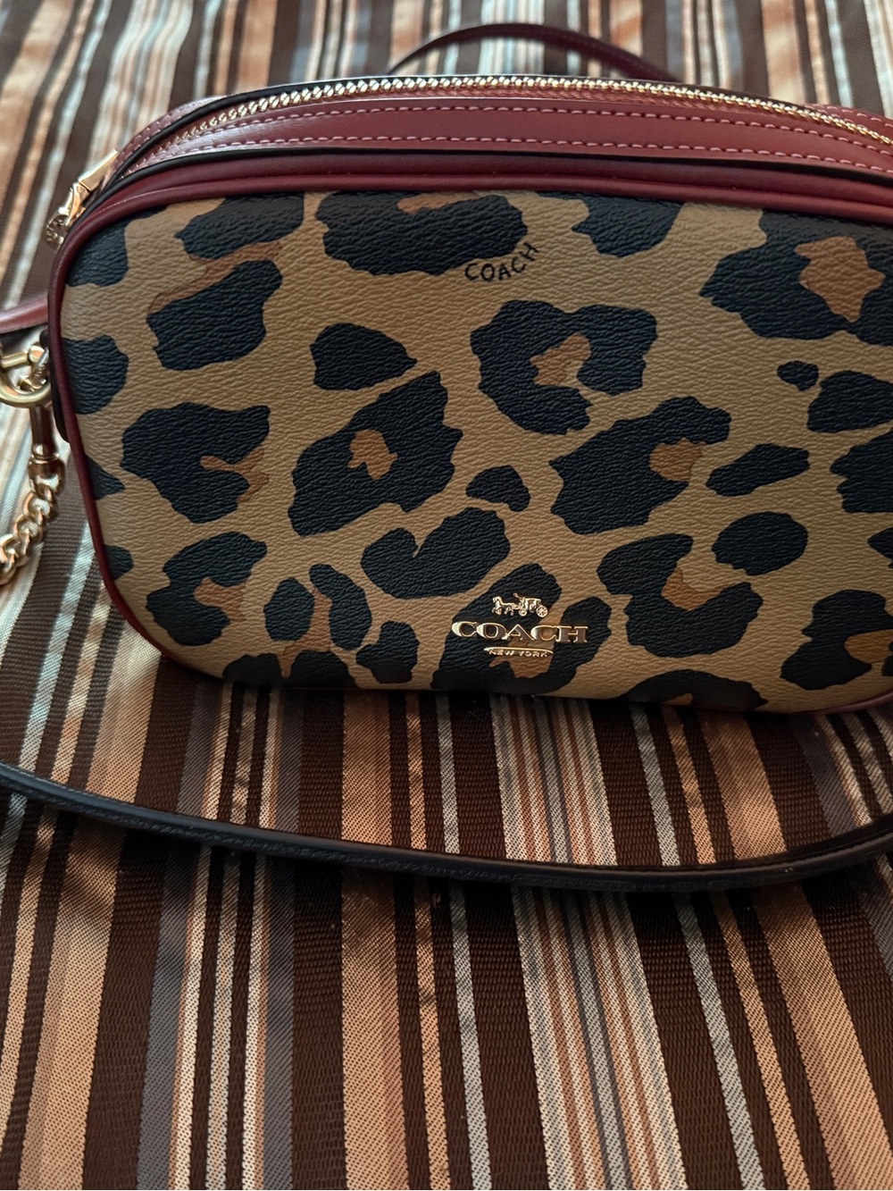 Coach Leopard Print Crossbody
